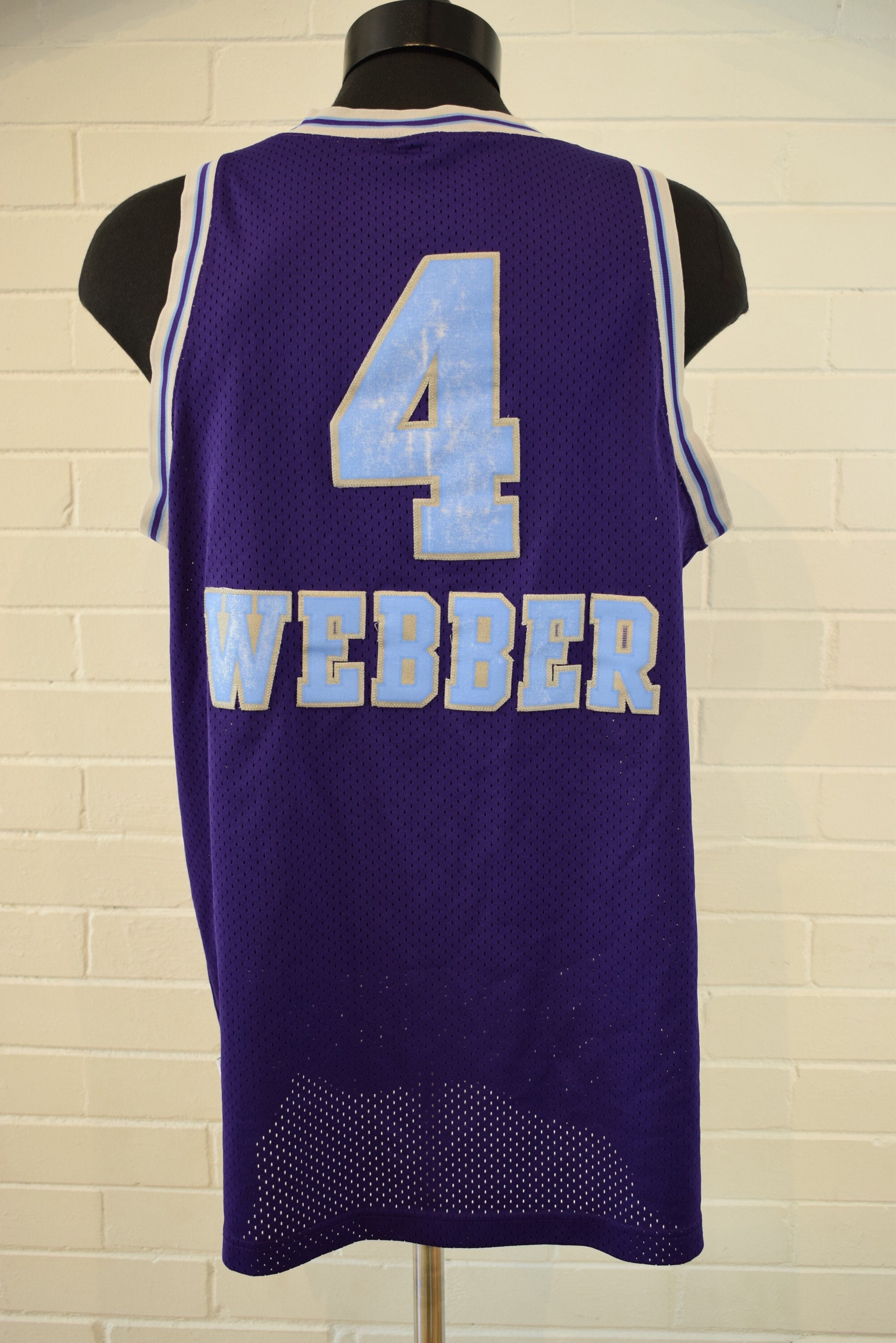 Vintage Nike Team NBA Sacramento Kings Chris Webber Purple Jersey