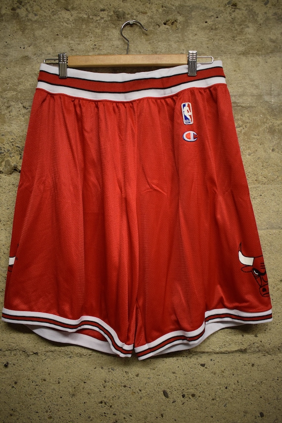 Vintage Chicago Bulls Champion Basketball NBA Shorts 80's XL