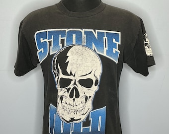 Vintage Y2K 00s Stone Cold Texas Venom 101 Proof Skull WWF Long