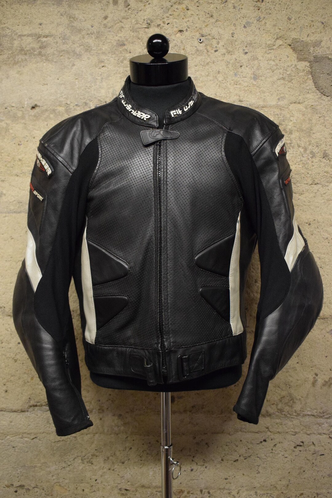 Vintage Fieldsheer Motorcycle Racing Leather Jacket 90's