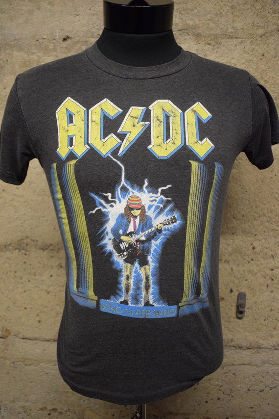 Vintage 1986 ACDC Who Made Who North American Tour Si… - Gem