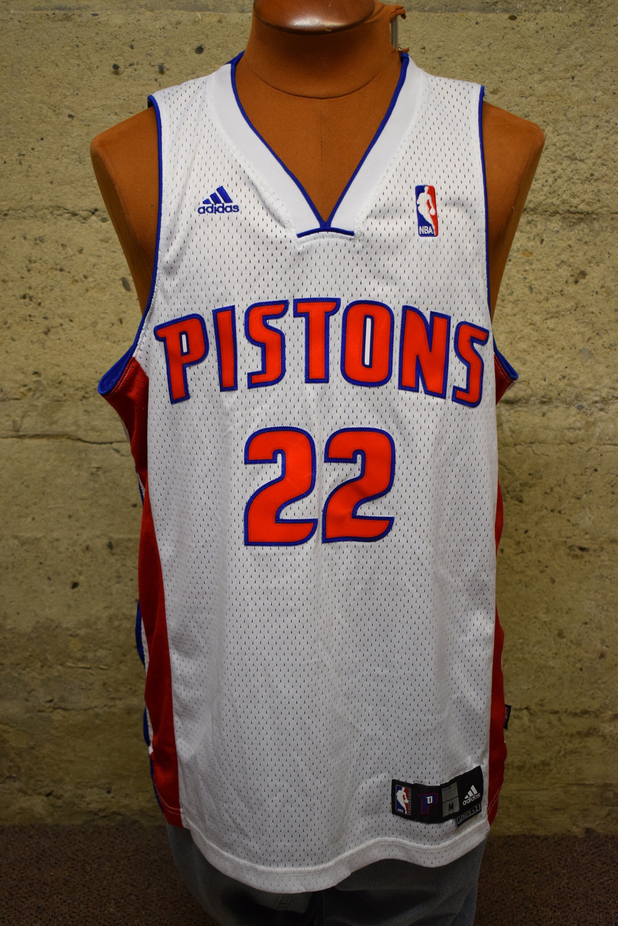 Allen Iverson Detroit Pistons NBA Adidas Jersey Youth Size XL