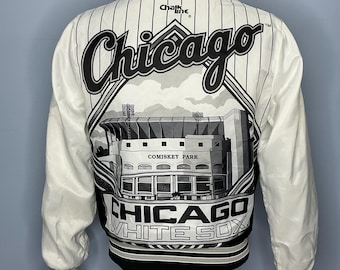 Vintage MLB Windbreaker Jacket 2XL Chicago White Sox Black - Etsy