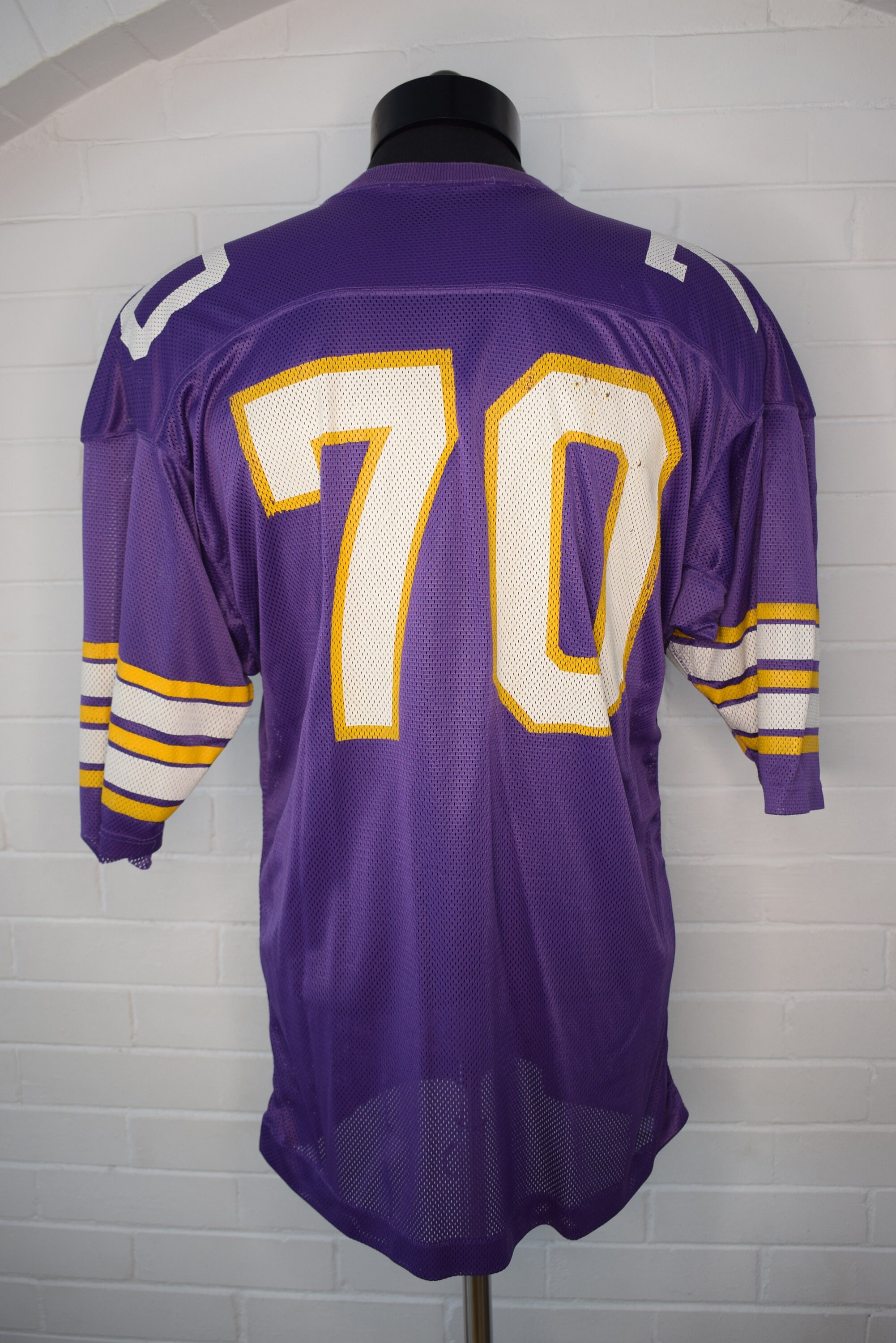Vintage 2002 Minnesota Vikings Jim Marshall #70 Authentic Champion