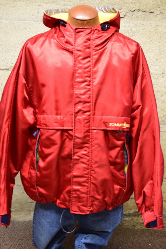 Vintage 90's tommy hilfiger flag reversible jacket top