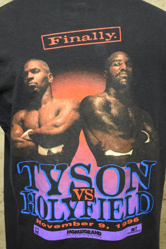 Vintage 1996 Tyson VS Holyfield MGM Grand Single Stitch USA Made T