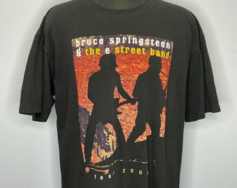 Camiseta vintage de la gira de Bruce Springsteen & The E Street Band 2000, Y2K, talla XL