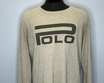 Vintage Polo Ralph Lauren Polo Sport Ralph Lauren Camiseta de manga larga 90's Grande