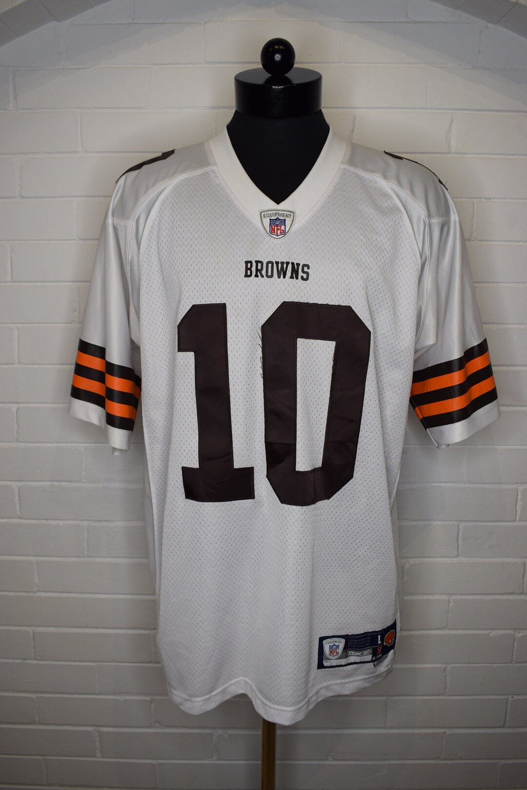 Brady Quinn #10 Cleveland Browns Reebok Football NFL Jersey Large