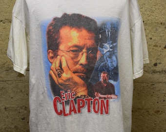 ミュージシャン vintage 1999 ERIC CLAPTON tee du Band Tees × Rock T Shirt × Vintage 🔥Vintage 99 Eric Clapton