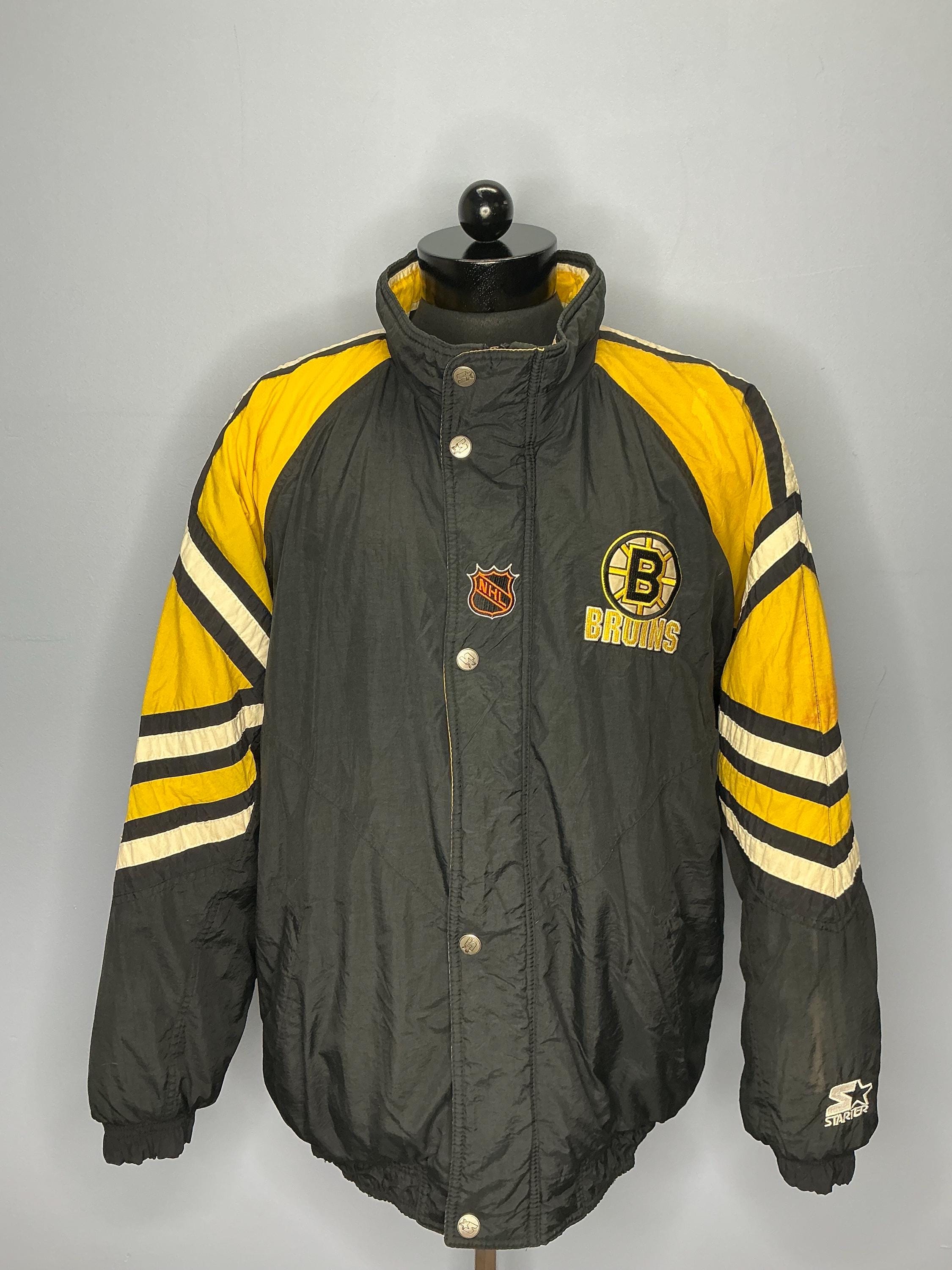 Vintage Boston Bruins Starter NHL Hockey Puffer Jacket 90