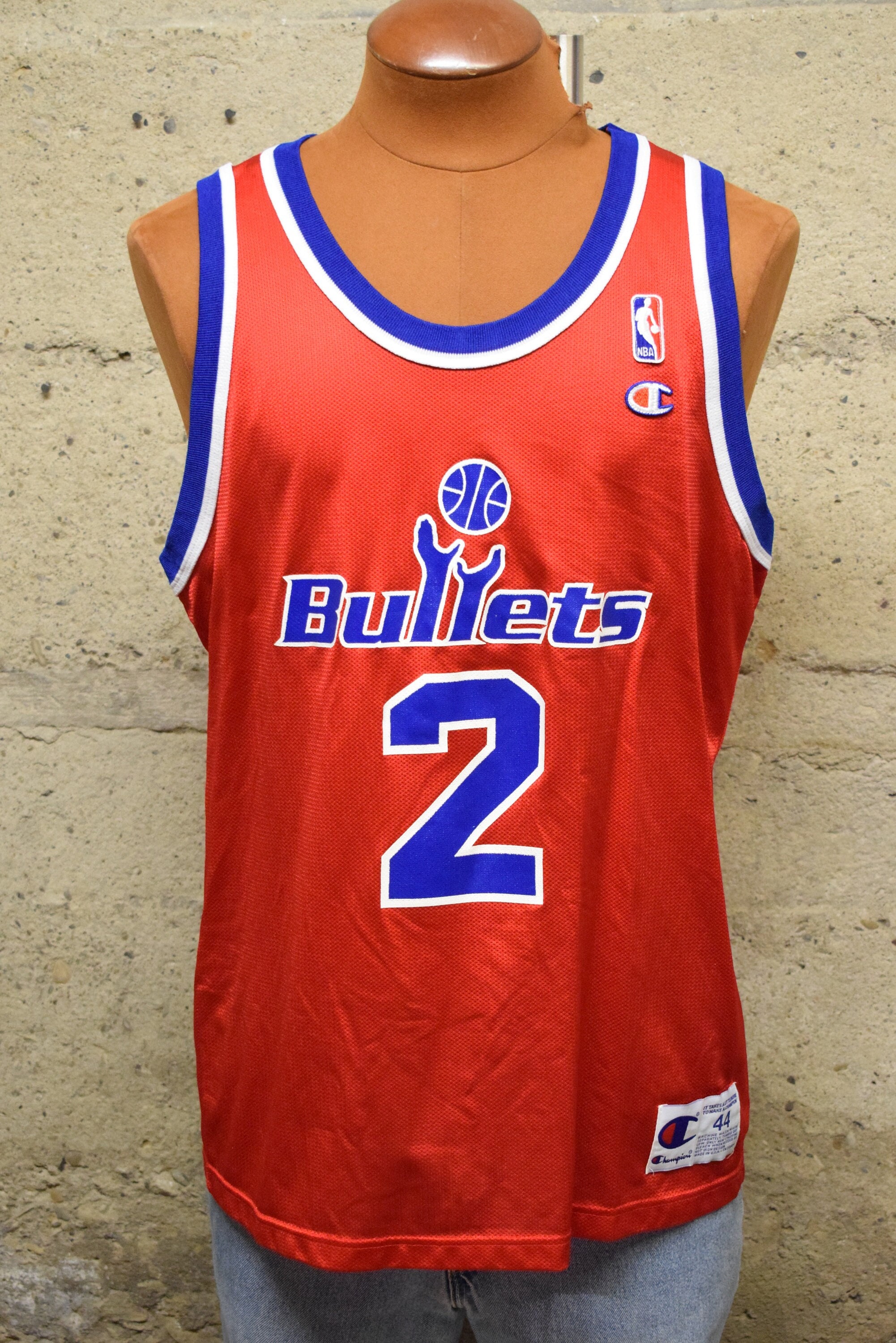 Chris Webber Washington Bullets Champion Jersey Sz. 48