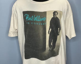 Camiseta vintage de 1994 de Phil Collins en concierto, gira Both Sides Of The World, talla XXL de los 90.