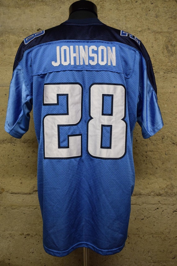 Tennessee Titans #28 Chris Johnson Reebok Onfield NFL Jersey Size
