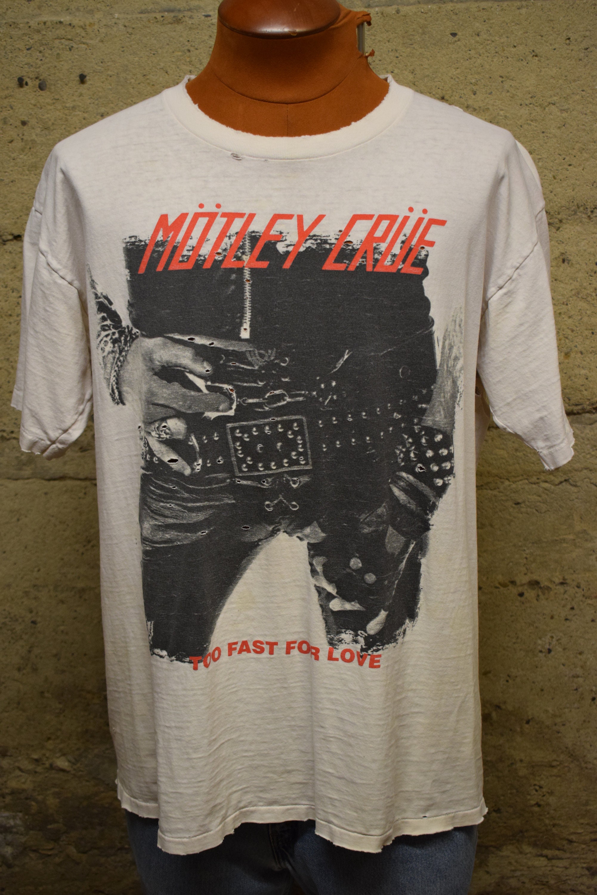 Vintage RARE 1982 Motley Crue Too Fast for Love Tour All Sport