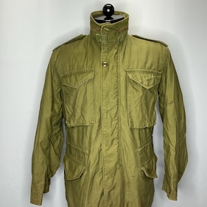 Vintage Alpha Army Military M65 Field Cold Weather Coat Jacket 60’s Small Regular