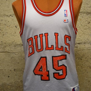 Men's Chicago Bulls Michael Jordan #45 Mitchell & Ness White 1994