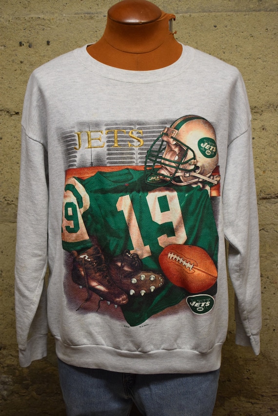 Vintage 1998 New York Jets NFL Men Heather Gray CSA Sweatshirt Etsy