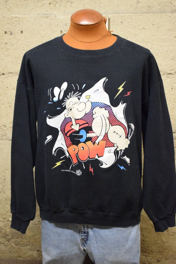 Vintage 1993 Popeye Olive Oil King Features Sweats