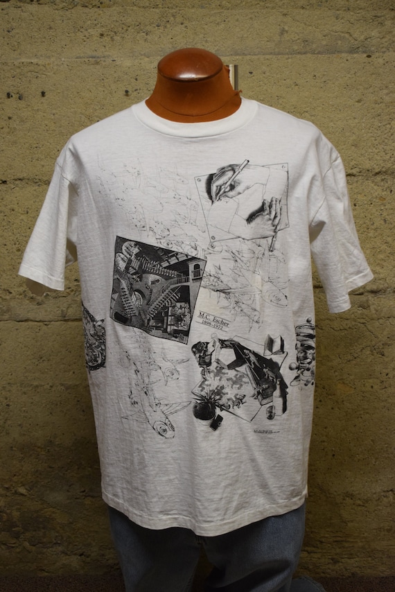 Vintage M.C. Escher 1991 Art Andazia USA Made T-shirt 90's XL - Etsy