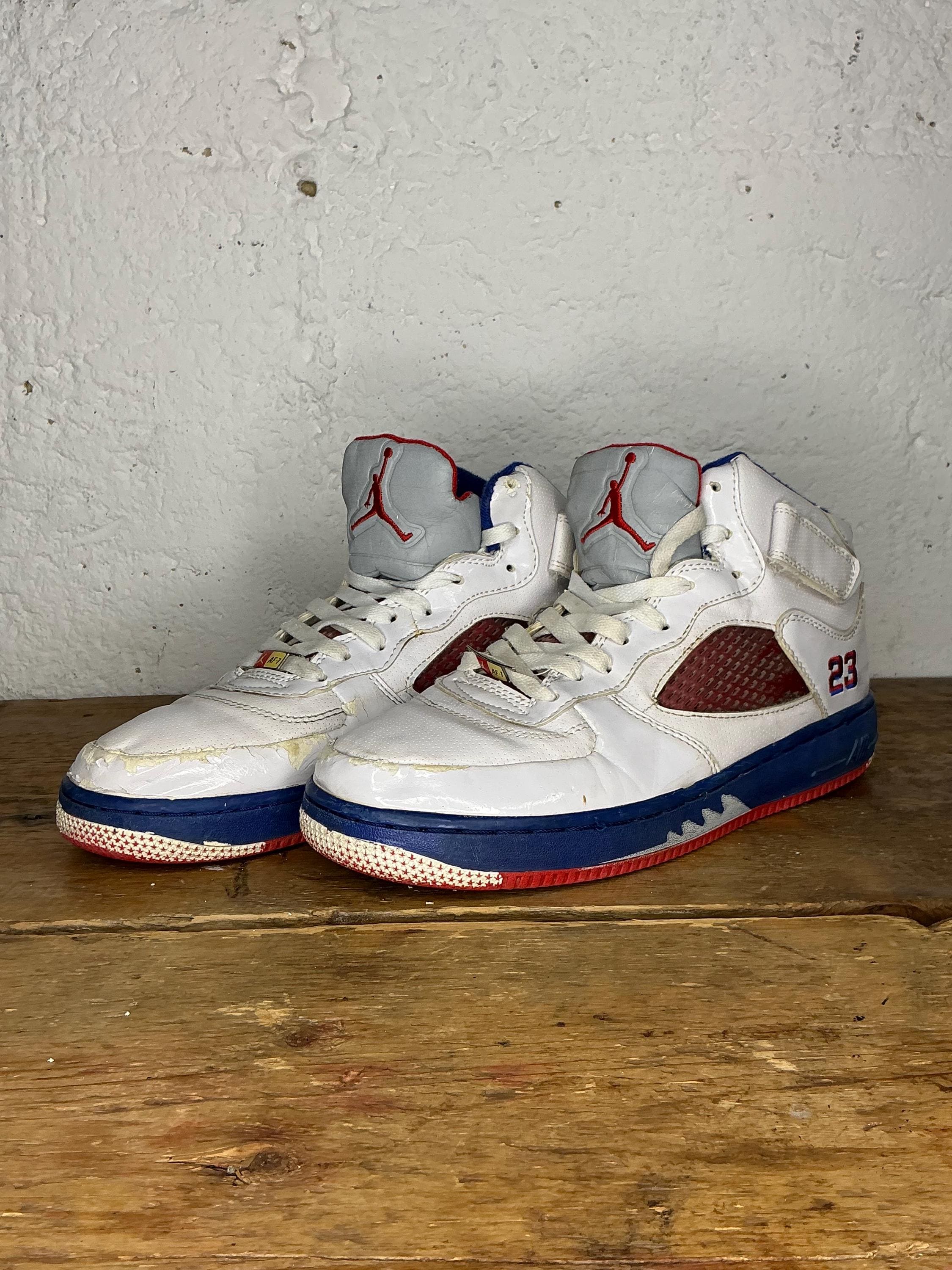 jordan fusion 5 white