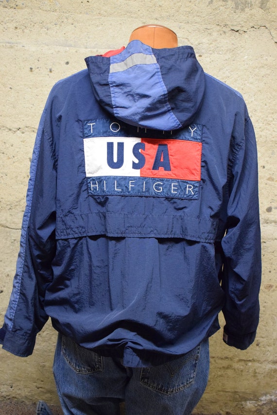 Vintage 1996 Tommy Hilfiger International Games USA Colorblock 