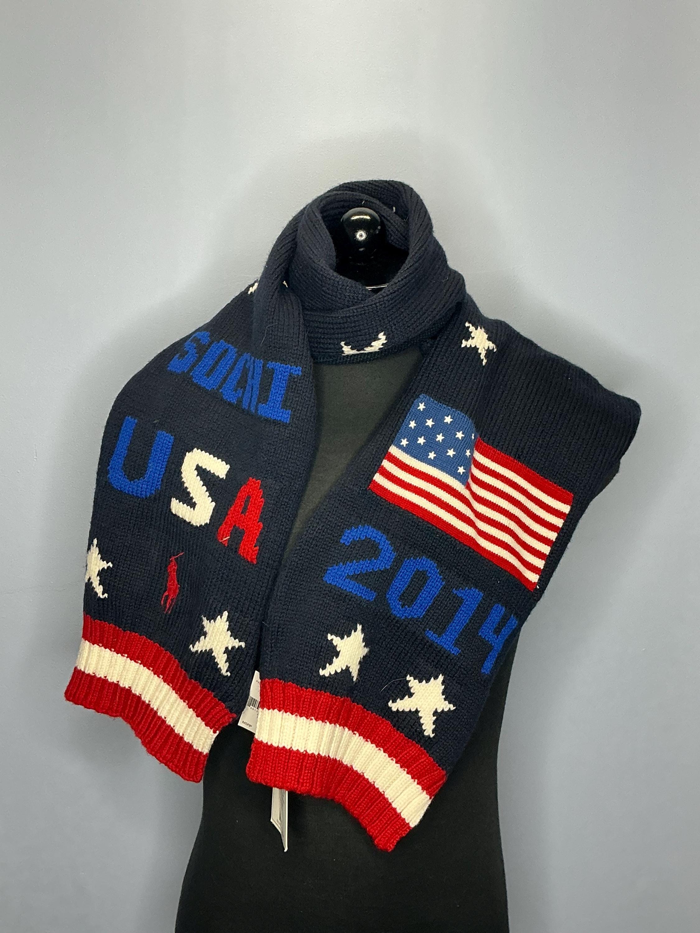 Ralph Lauren Flag Scarf - Etsy
