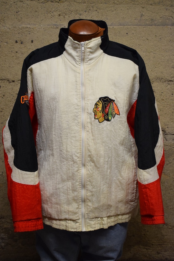 Vintage Apex One Chicago Blackhawks Jacket Campbell Conference 