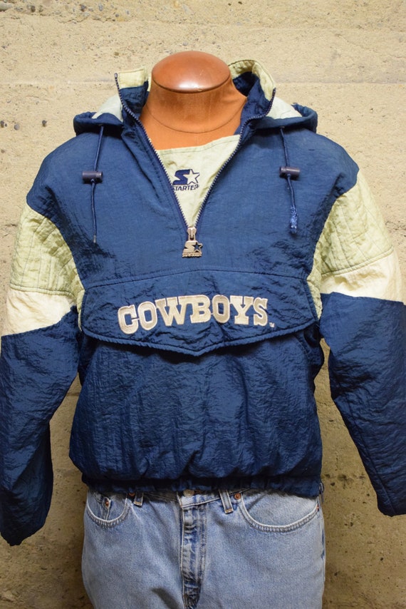 cowboys pullover starter jacket