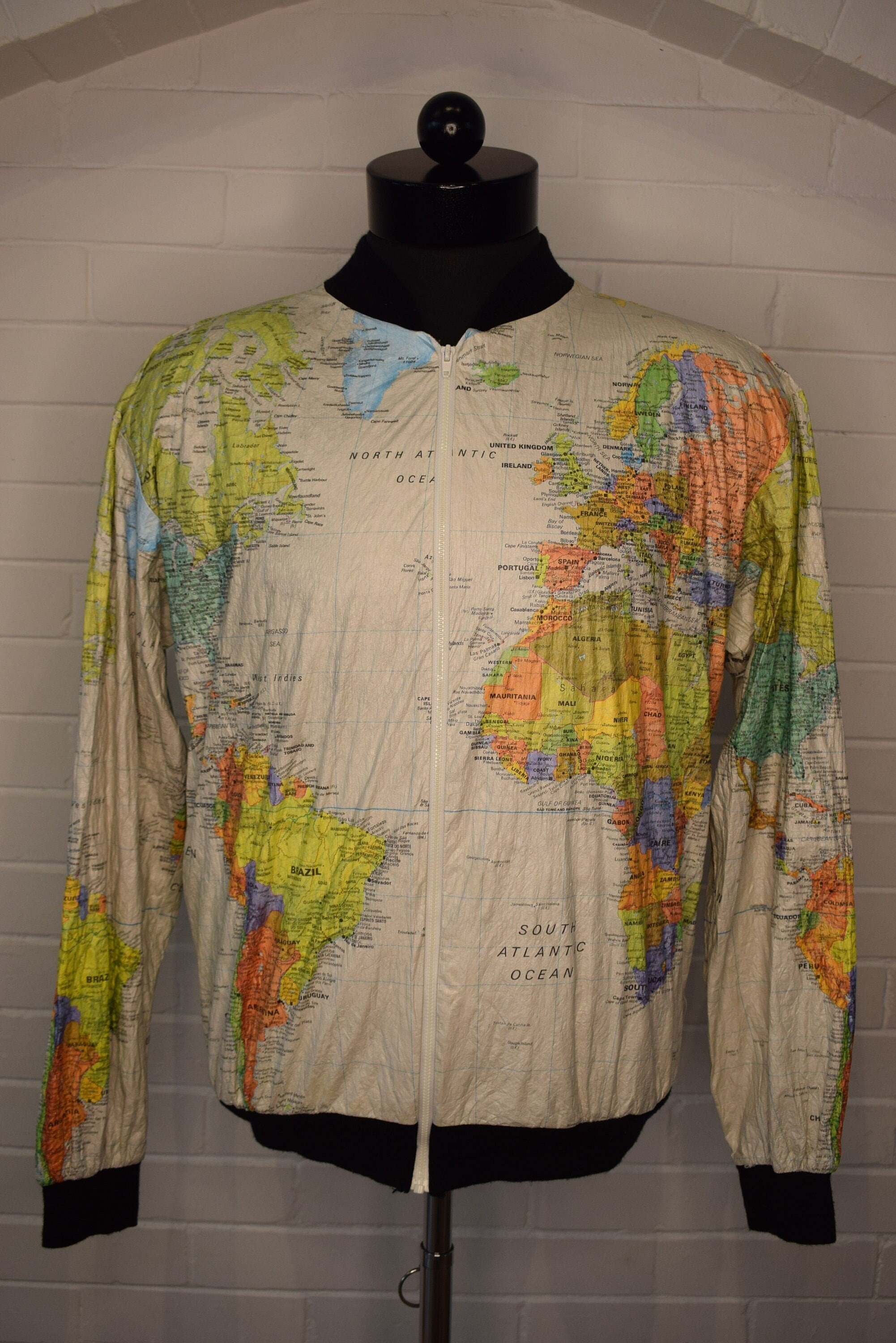 ジャケット・アウター 80s HAI SPORTING GEAR world map jacket 80s HAI SPORTING GEAR world map jacket