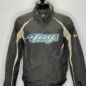 Veste Matelassée Atlanta Braves Majestic - Capuche, Taille L, Bleue, Occasion