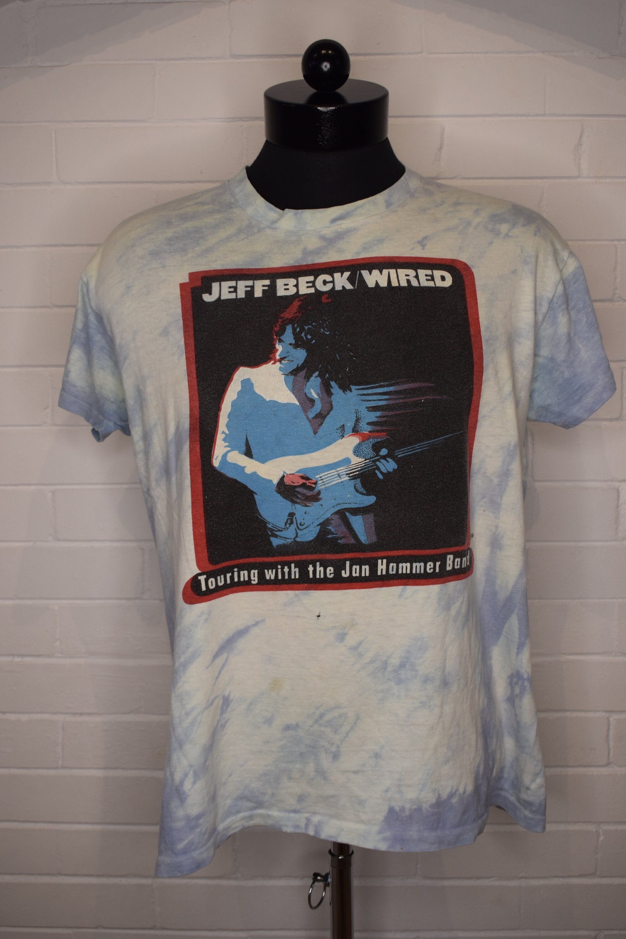 【ヴィンテージ】JEFF BECK ON TOUR T 1989 Jeff Beck Guitar Shop Concert T-Shirt - Size Large