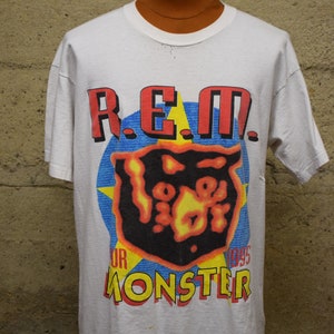 Vintage 1995 REM Monster Tour T-shirt 90's XL - Etsy