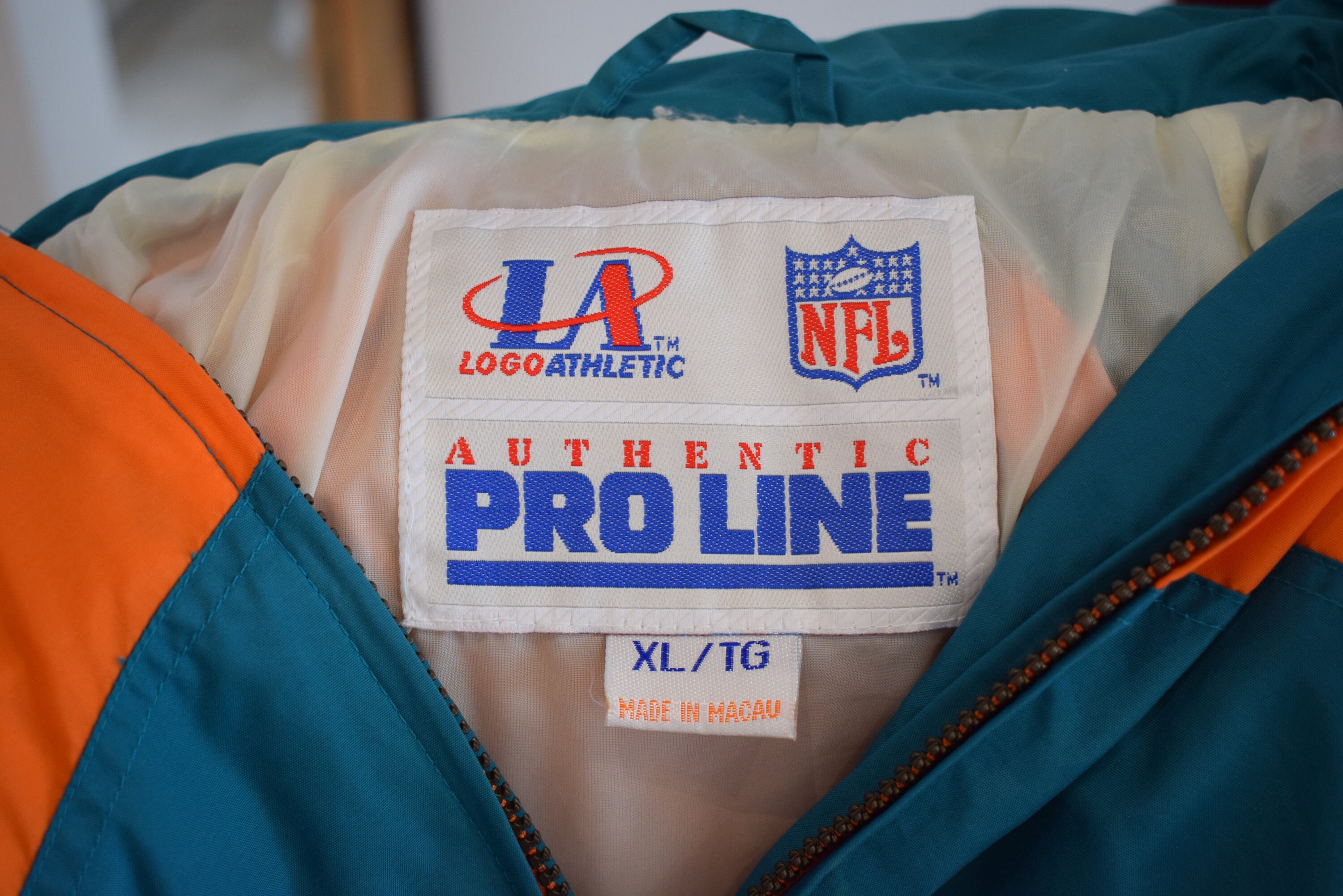 NFL Pro Line マイアミ・ドルフィンズ ジャケット XL VTG NWT LOGO ATHLETIC PRO LINE MIAMI DOLPHINS FULL ZIP
