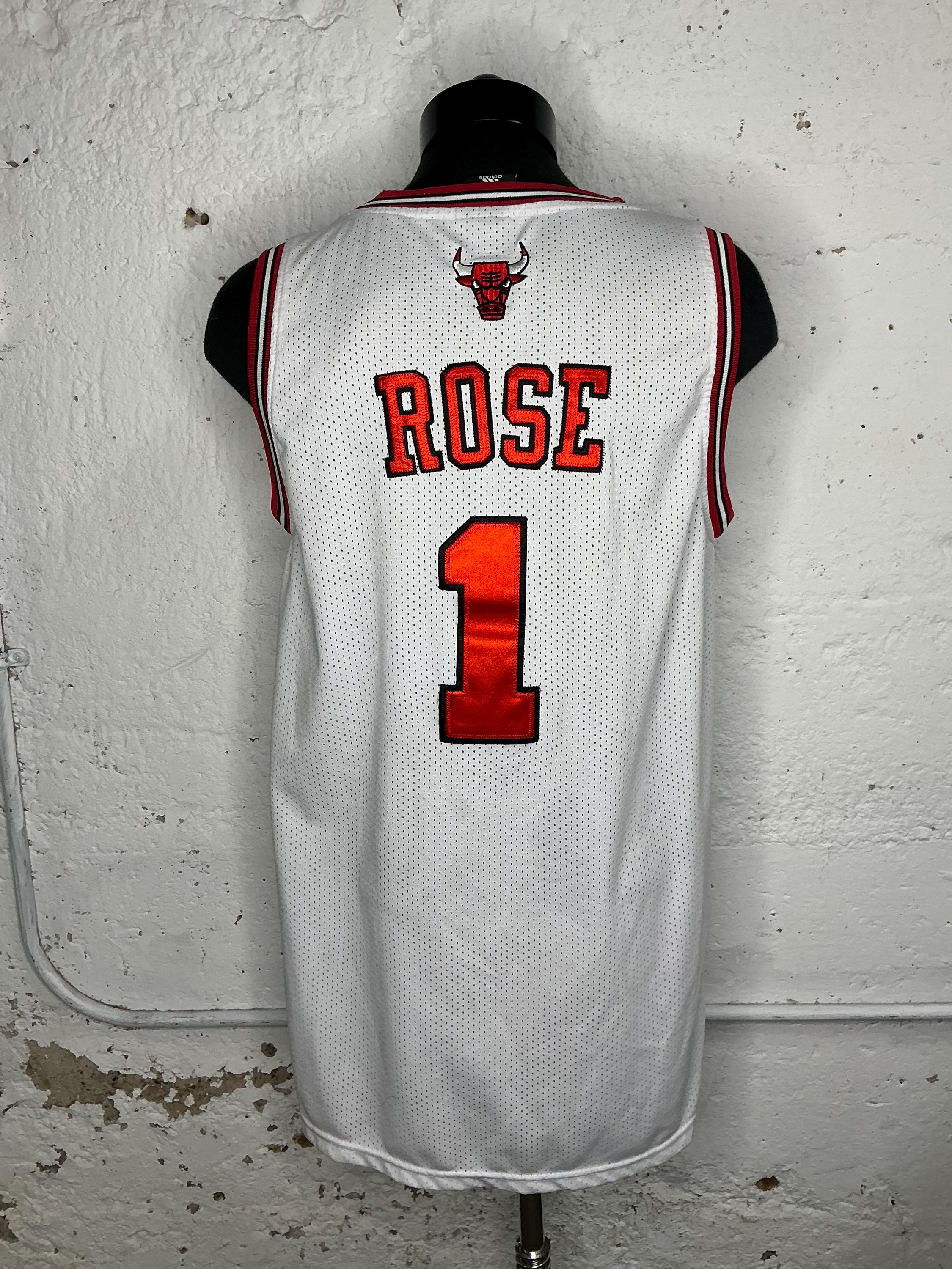 Chicago Bulls Derrick Rose Adidas NBA Basketball Jersey L