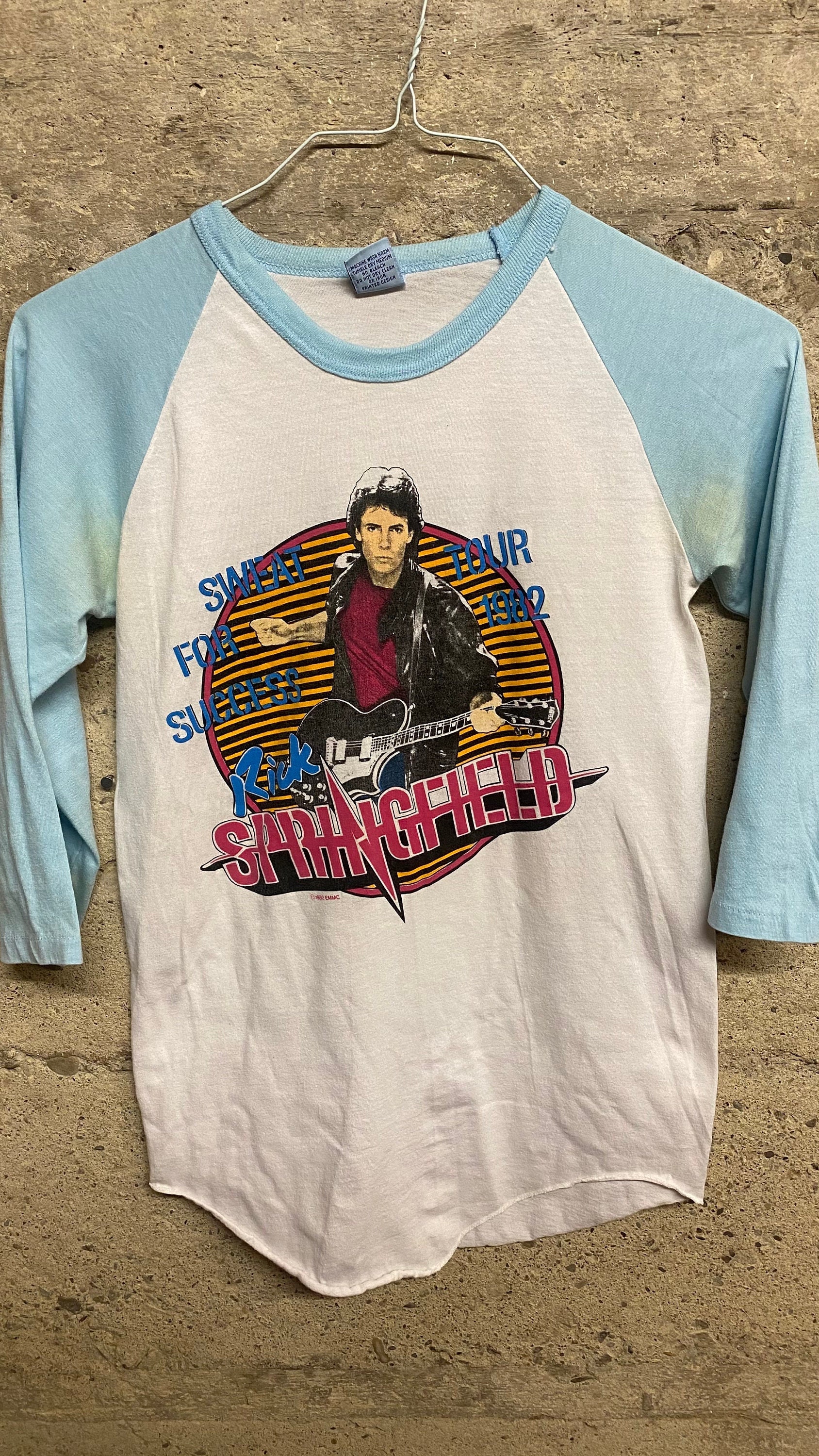 80s Vintage Rick Springfield Tshirt Rock Tee Sweat For Success