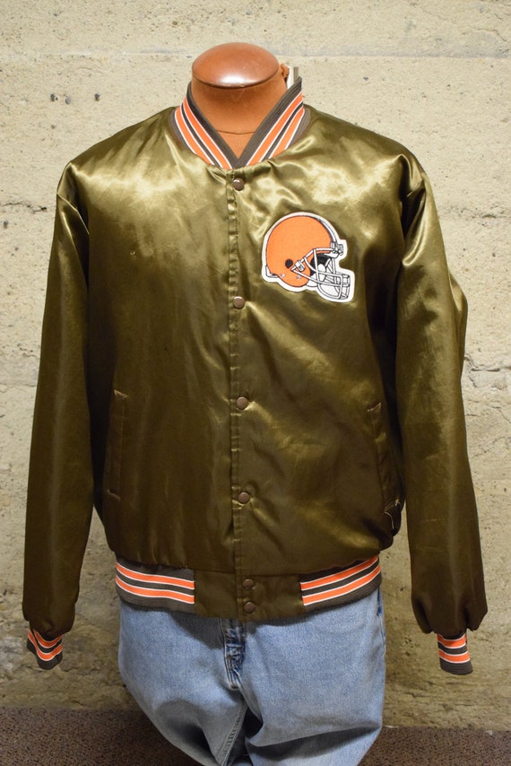 Vintage Cleveland Browns NFL Locker Line Satin Bom