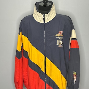 Vintage NASCAR Rusty Wallace Miller Lite Beer Penske Racing Full Zip Jacket 90’s XXL