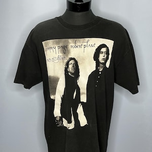 Vintage Jimmy Page Robert Plant No Quarter 1995 World Tour T-shirt 90’s XL