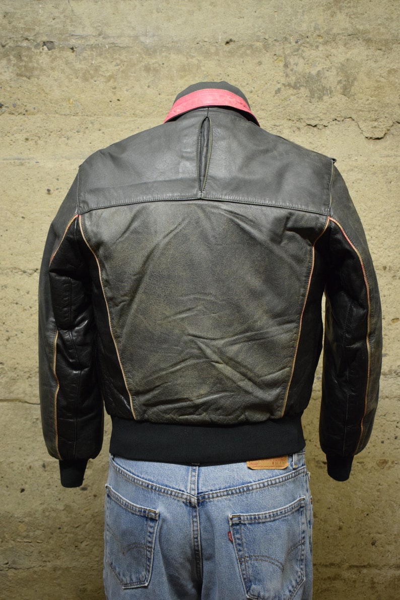 Vintage Arctic Cat Leather Snowmobile Arcticwear Jacket Etsy