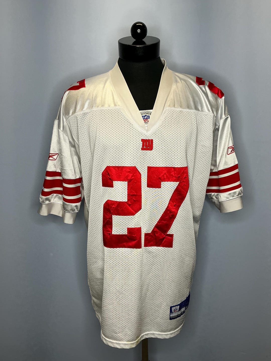 ゲームシャツ　NFL No.27/JACOBS/フットボール New York Giants Brandon Jacobs # 27 Reebok NFL Football Jersey