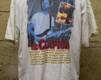 ミュージシャン vintage 1999 ERIC CLAPTON tee du Band Tees × Rock T Shirt × Vintage 🔥Vintage 99 Eric Clapton