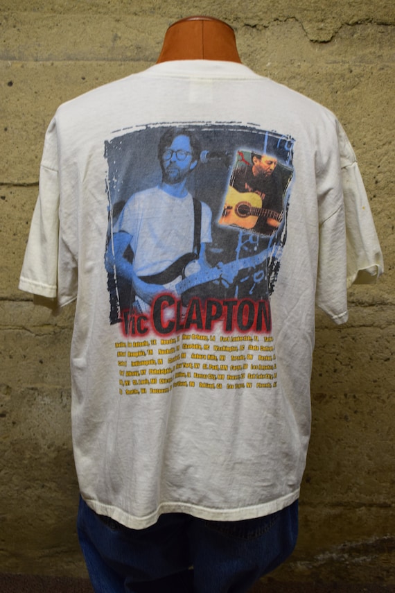 Vintage 90s Eric Clapton World Tour T Shirt Size XL 1998 - Etsy