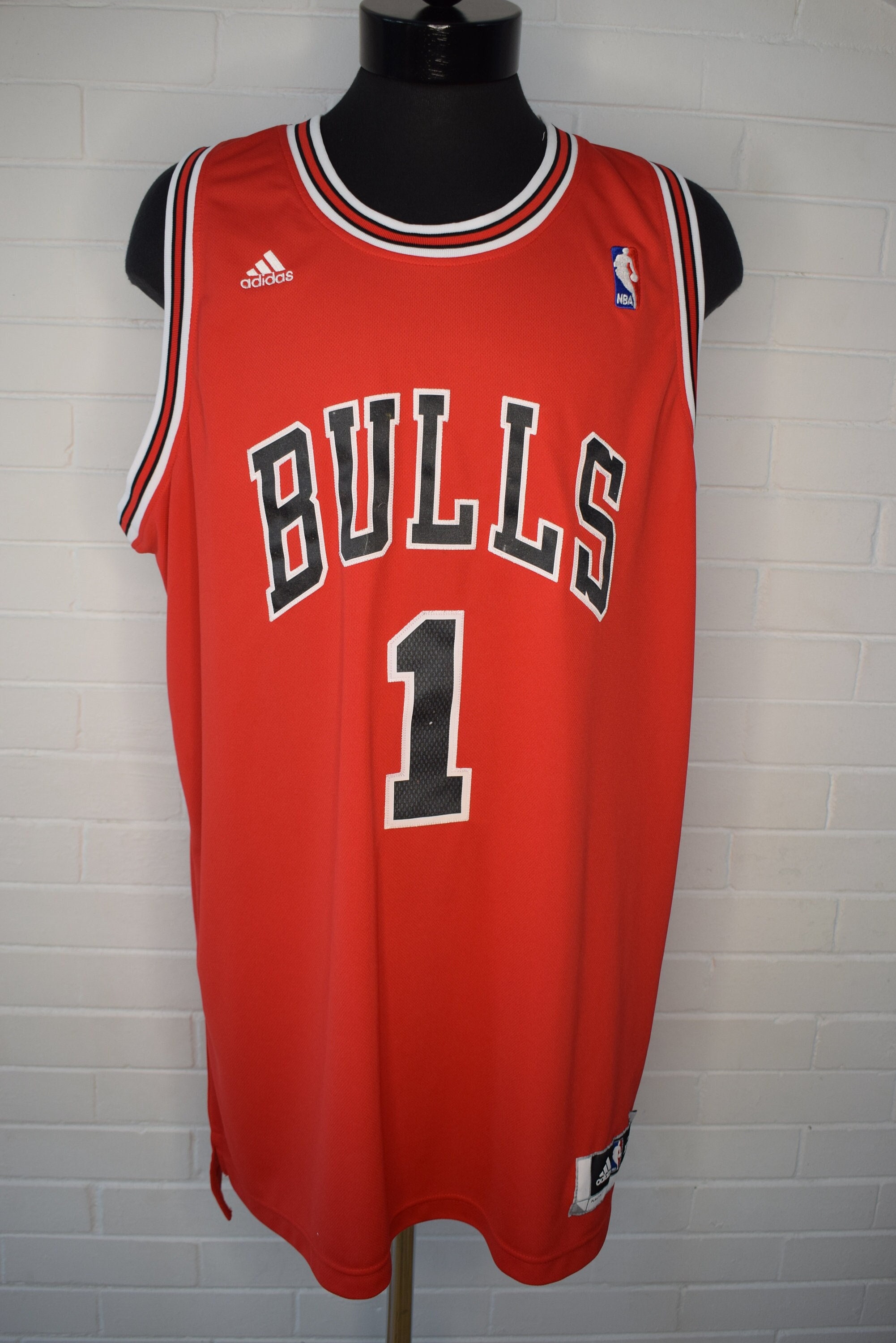 adidas Derrick Rose Chicago Bulls HWC Throwback Swingman Alternate Jersey -  Black