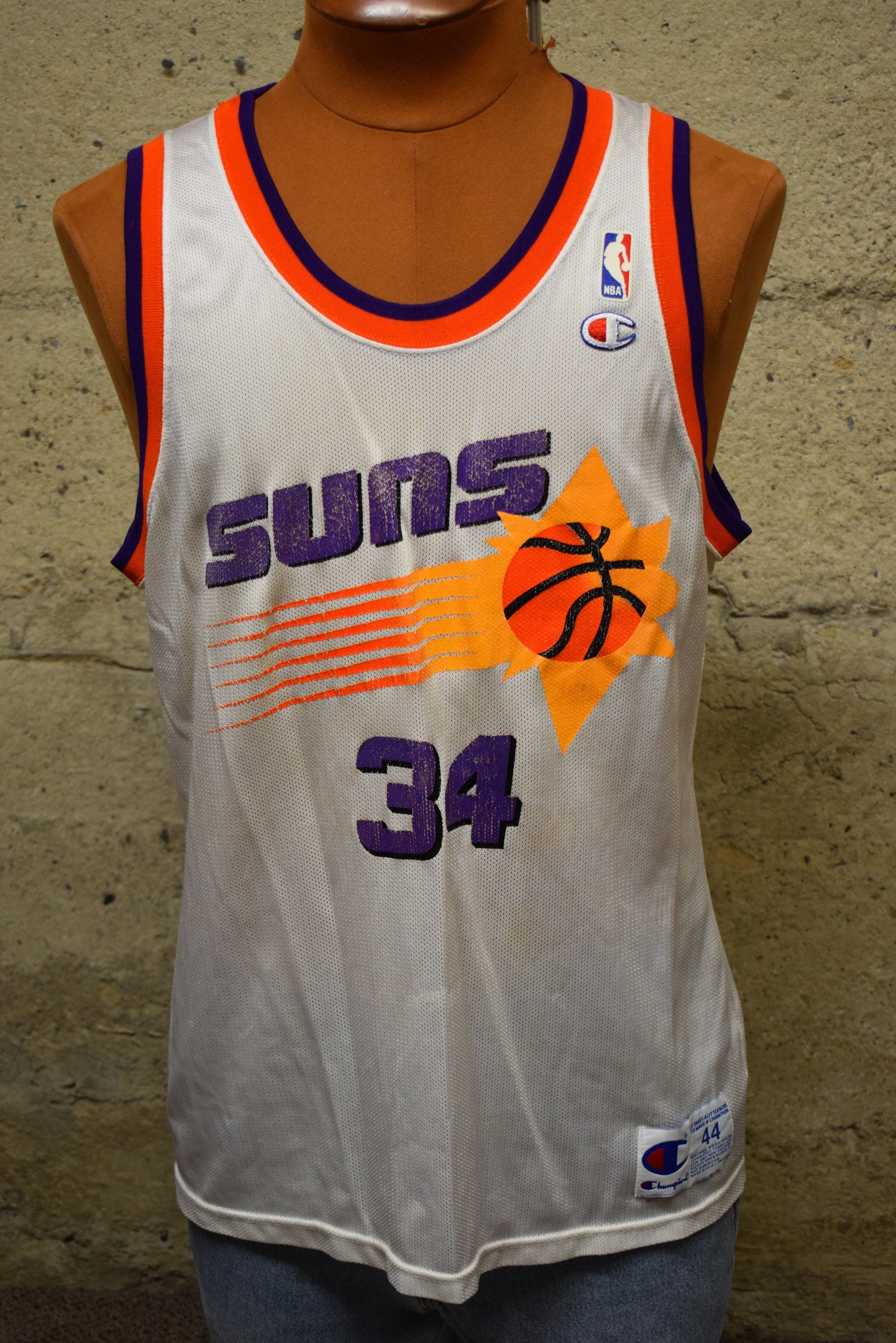 Charles Barkley Phoenix Suns Away Jersey Champion NBA Size 44