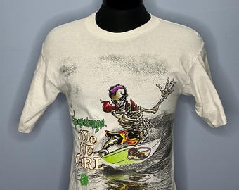 Vintage Goosebumps Curly The Skeleton Ride The Curl Single Stitch T-Shirt 90’s XL (fits M/L)