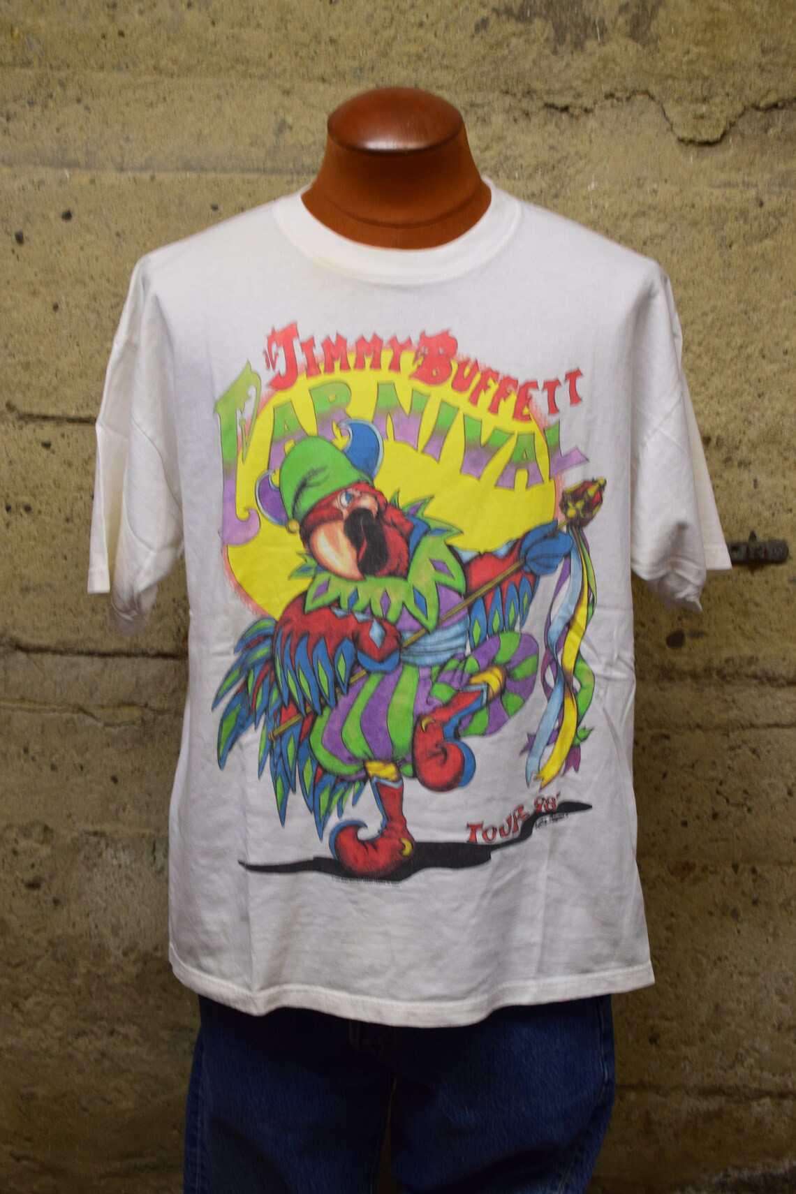 Vintage Jimmy Buffett Carnival Tour T Shirt '98 1998 Etsy
