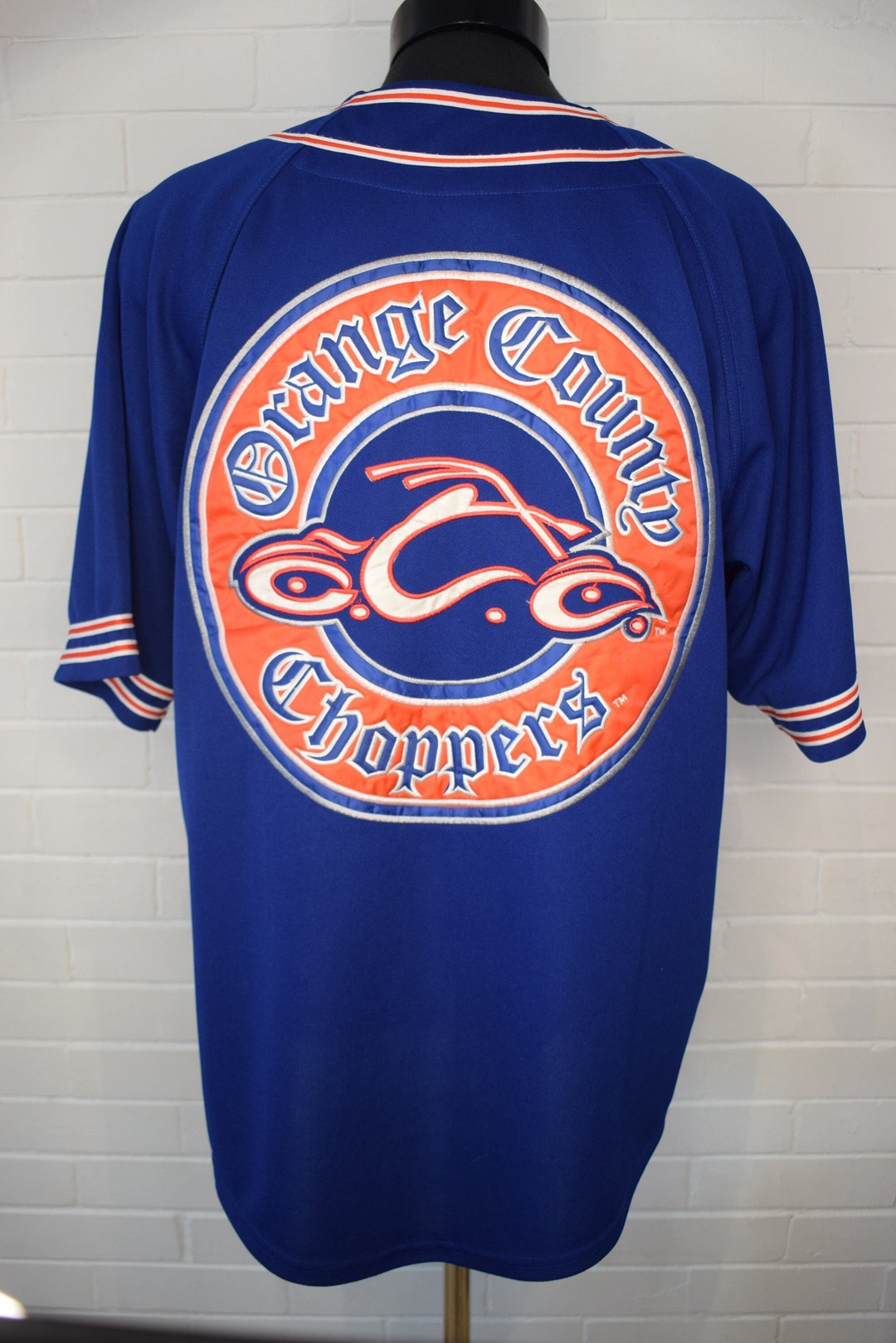Vintage Y2K Orange County Choppers New York Mets Baseball Jersey Large