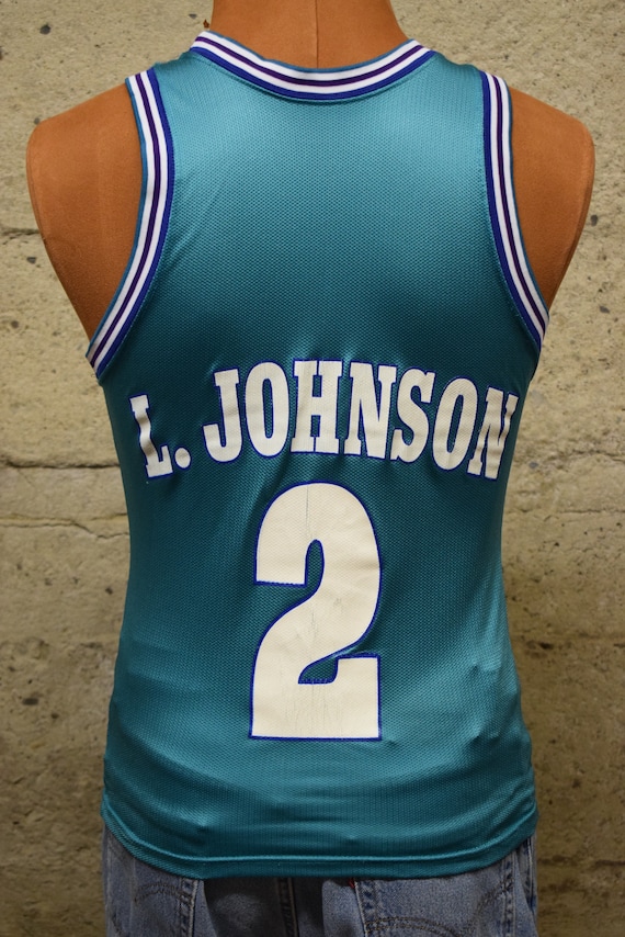 Vintage Larry Johnson Charlotte Hornets Champion … - image 3