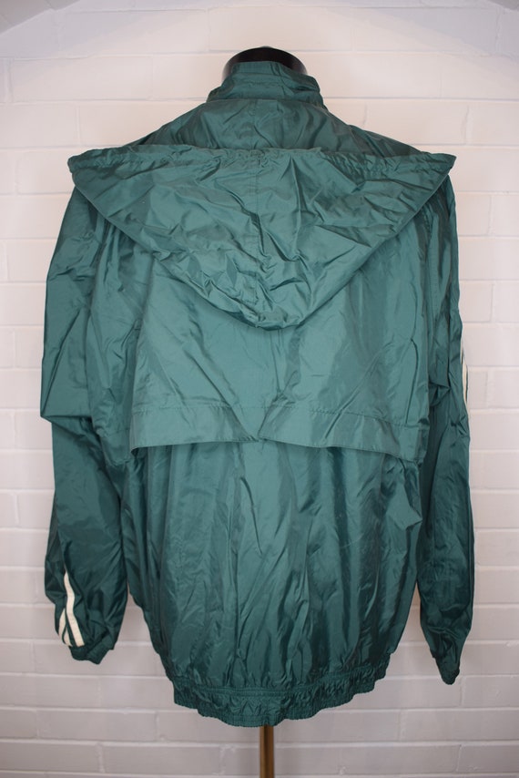 90s XL adidas vtg バスケ ジャージ ユニフォーム team 緑 Vintage Adidas Team True to the Athlete Green Windbreaker Jacket